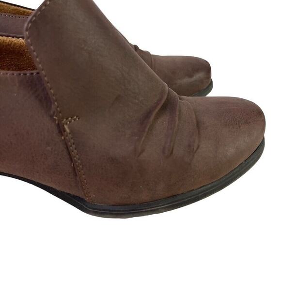 Natural Soul Naturalizer Star Dark Brown Slip On Block Heel Booties Shoes 8.5 - Picture 13 of 16